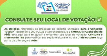 Eleições do Conselho Tutelar 2024/2028 em Cachoeira do Piriá: Saiba onde votar.